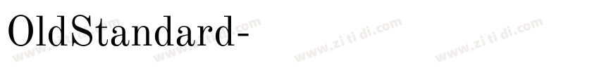 OldStandard字体转换