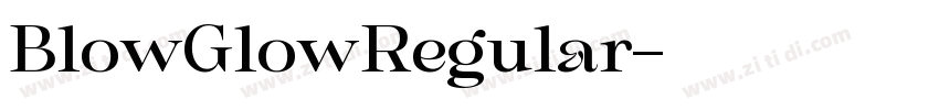 BlowGlowRegular字体转换