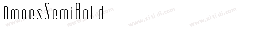 0mnesSemiBold字体转换