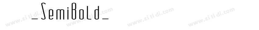 極影毀片熒圓-SemiBold字体转换