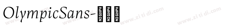 OlympicSans字体转换