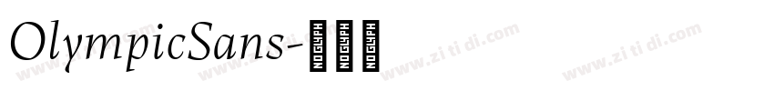 OlympicSans字体转换