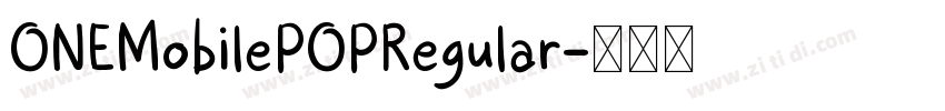 ONEMobilePOPRegular字体转换