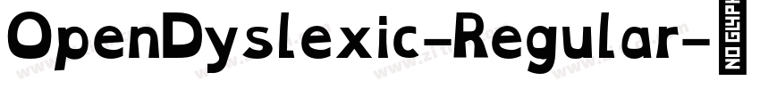 OpenDyslexic-Regular字体转换