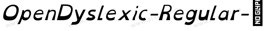 OpenDyslexic-Regular字体转换