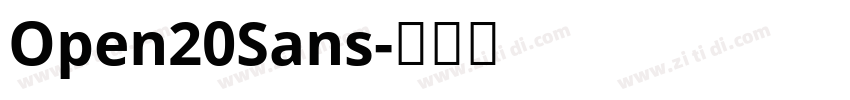 Open20Sans字体转换