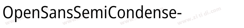 OpenSansSemiCondense字体转换