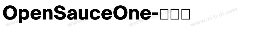 OpenSauceOne字体转换