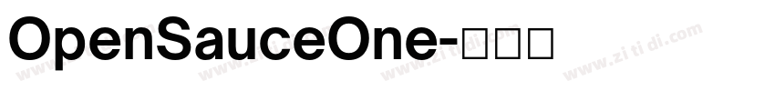 OpenSauceOne字体转换