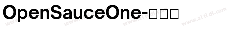 OpenSauceOne字体转换
