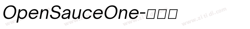 OpenSauceOne字体转换