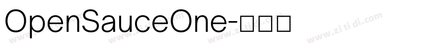 OpenSauceOne字体转换
