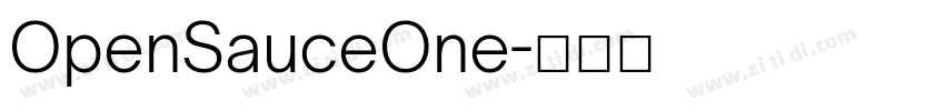 OpenSauceOne字体转换