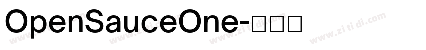 OpenSauceOne字体转换