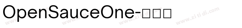 OpenSauceOne字体转换