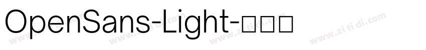 OpenSans-Light字体转换