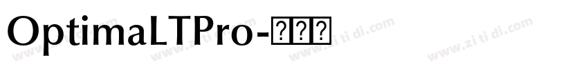 OptimaLTPro字体转换