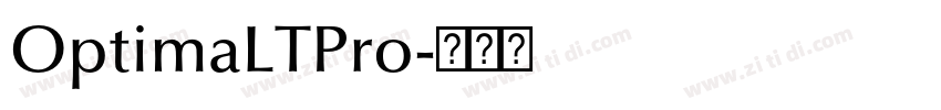 OptimaLTPro字体转换
