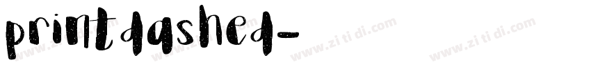 printdashed字体转换
