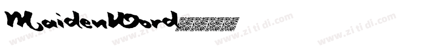 MaidenWord字体转换