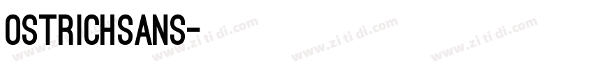 OstrichSans字体转换