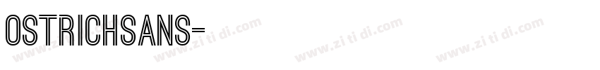 OstrichSans字体转换