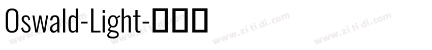 Oswald-Light字体转换