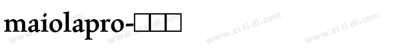 maiolapro字体转换
