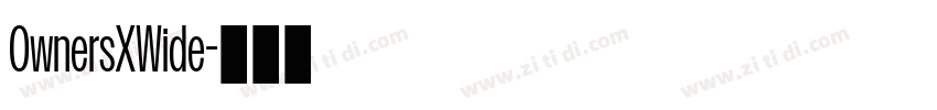 OwnersXWide字体转换 OwnersXWide字体转换