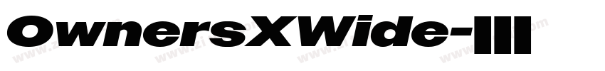 OwnersXWide字体转换 OwnersXWide字体转换