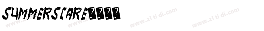 summerscare字体转换