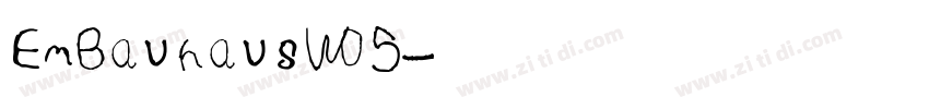 EmBauhausW05字体转换