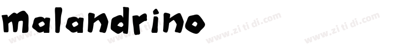 malandrino字体转换
