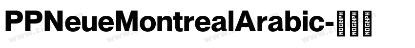 PPNeueMontrealArabic字体转换