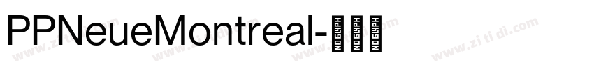 PPNeueMontreal字体转换