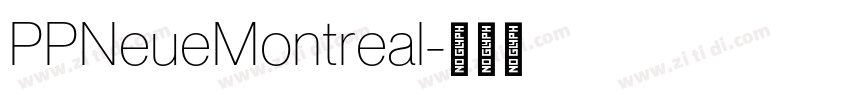 PPNeueMontreal字体转换