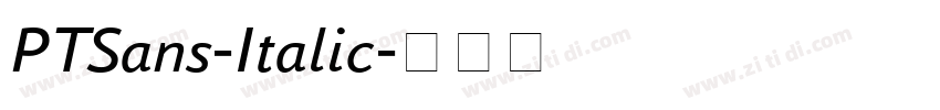 PTSans-Italic字体转换
