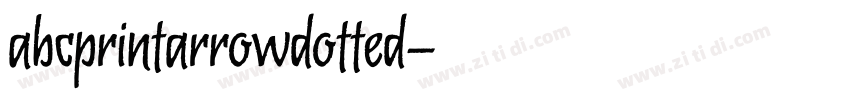 abcprintarrowdotted字体转换