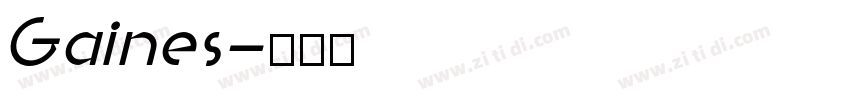 Gaines字体转换
