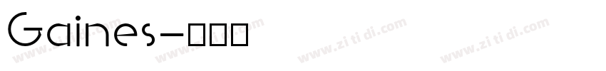 Gaines字体转换