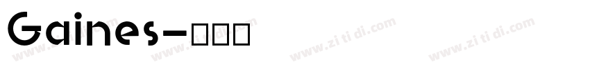 Gaines字体转换