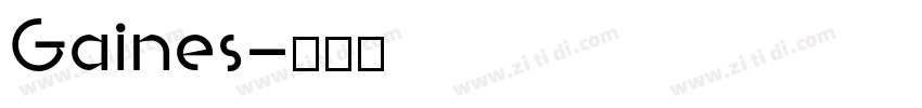 Gaines字体转换
