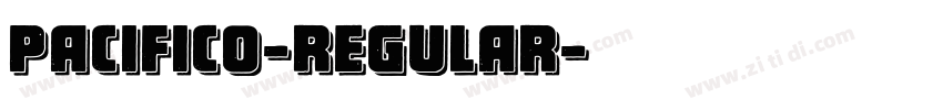 Pacifico-Regular字体转换