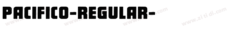 Pacifico-Regular字体转换