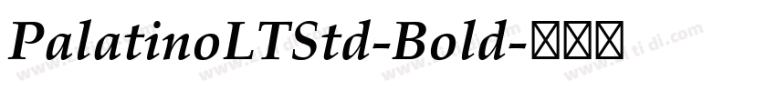 PalatinoLTStd-Bold字体转换