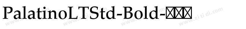 PalatinoLTStd-Bold字体转换