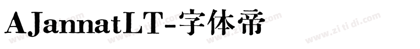 AJannatLT字体转换