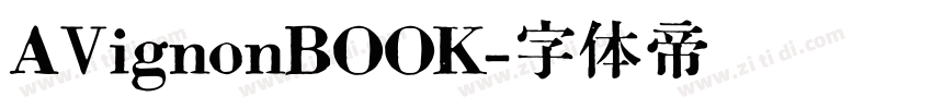 AVignonBOOK字体转换