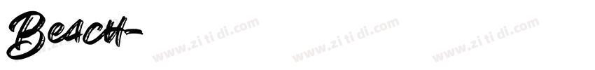 Beach字体转换