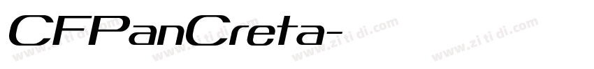 CFPanCreta字体转换